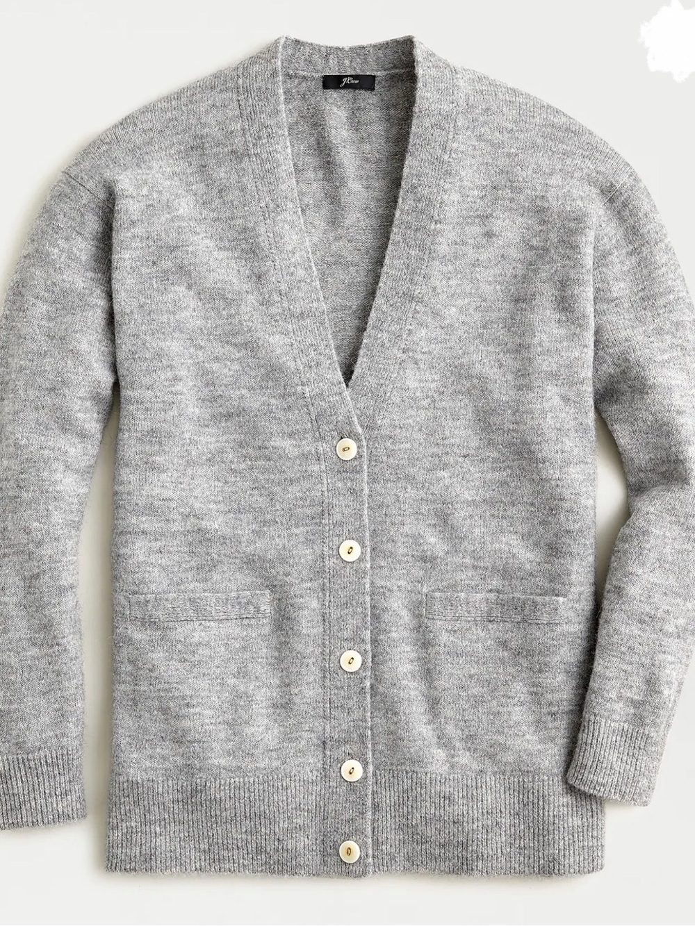J. Crew Alpaca boyfriend cardigan sweater